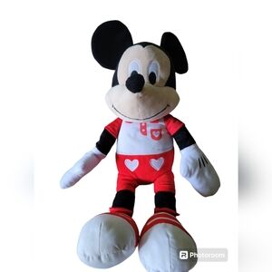 Disney Valentine Mickey Mouse Large 19” Plush Stuffed Animal